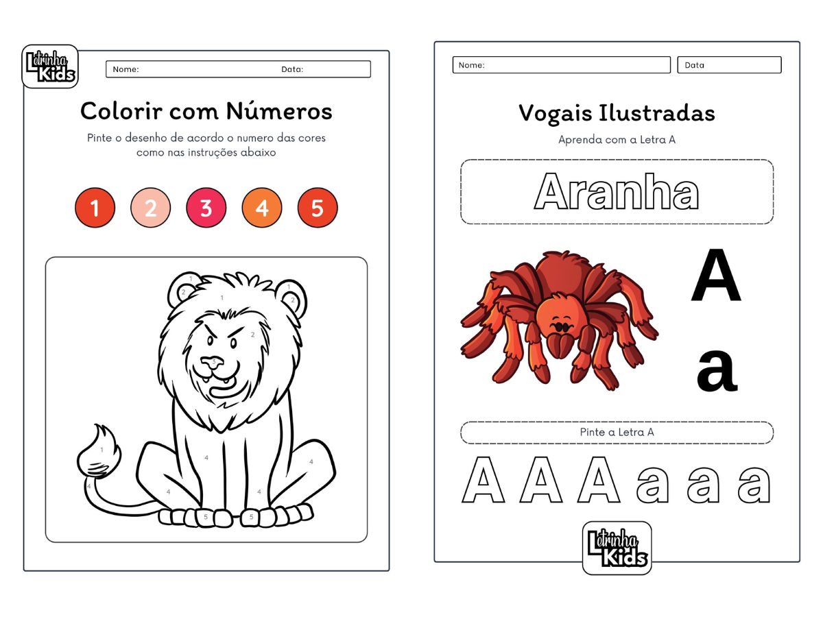 Letrinha Kids — Kit de atividades para alfabetização infantil