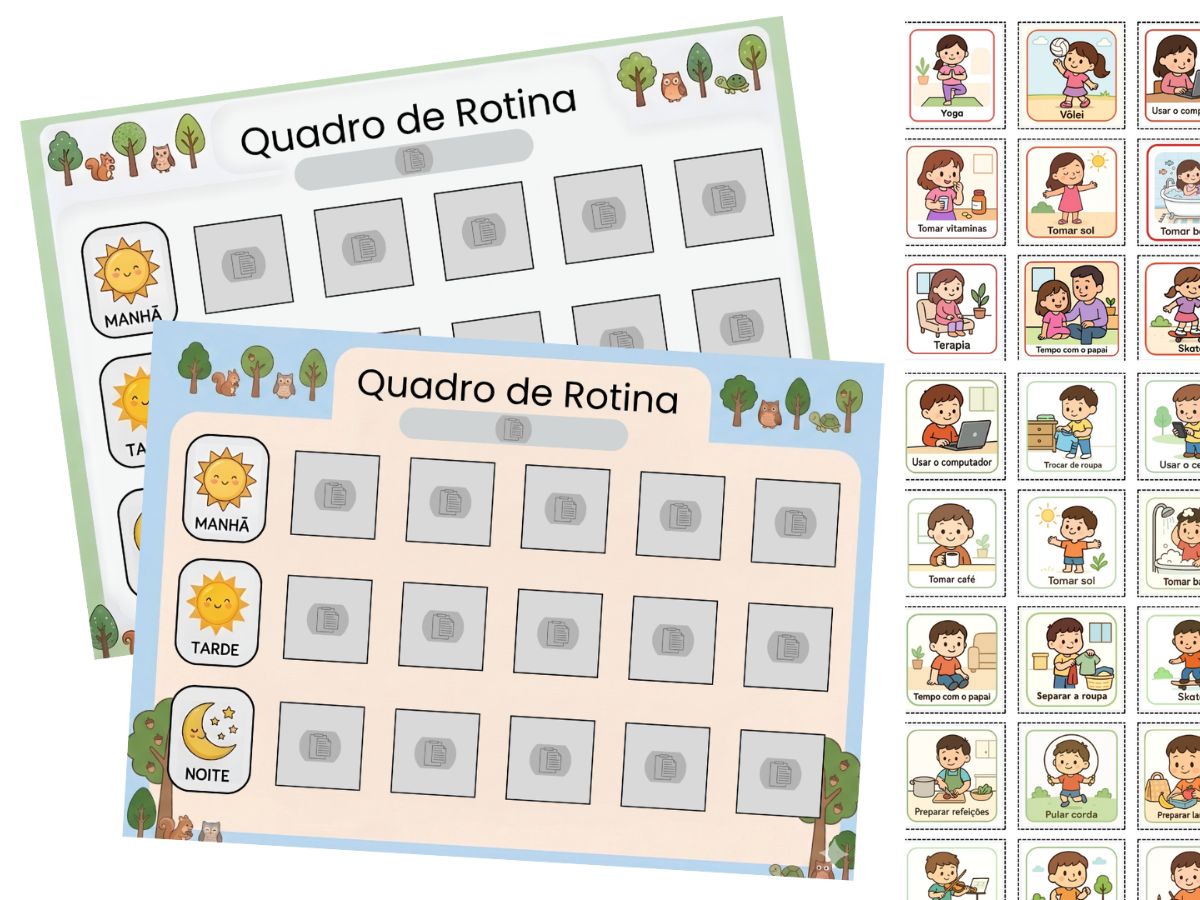 Quadro de Rotina Infantil para Imprimir